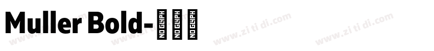 Muller Bold字体转换